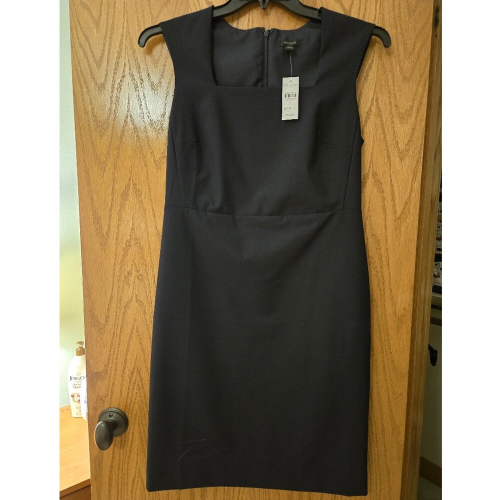 NWT Ann Taylor Factory Navy Sheath Dress w/ Cap Sleeves